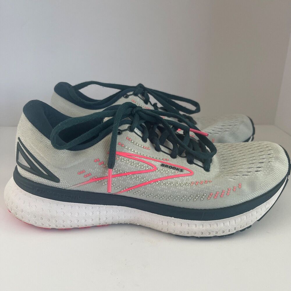 Brooks Glycerin 19 Womens‎ 8.5 B Running Sneakers Shoes Gray Pink 1203431B110
